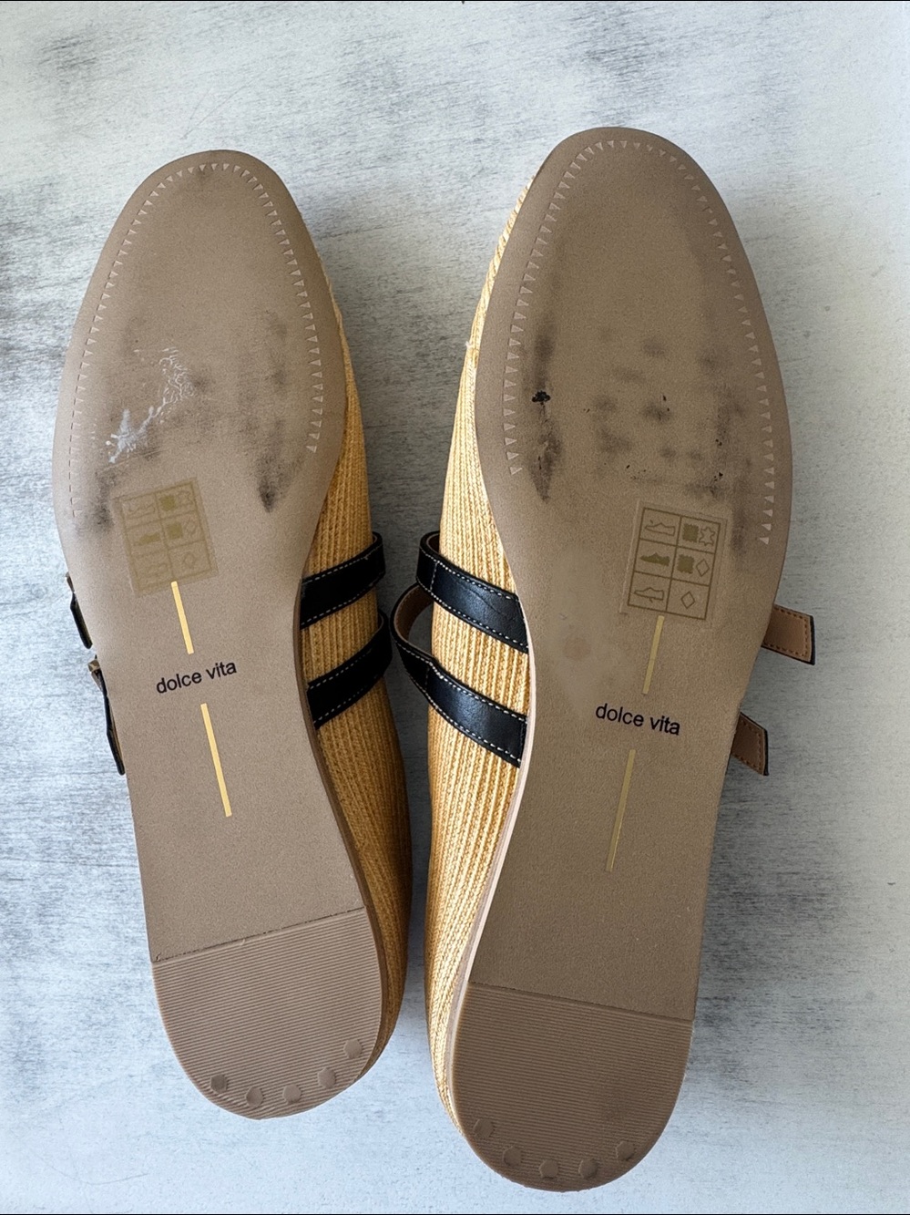 Dolce Vita Flats Baylee Ballet Flats Natural Raffia Sz 9.5 - Picture 11 of 14